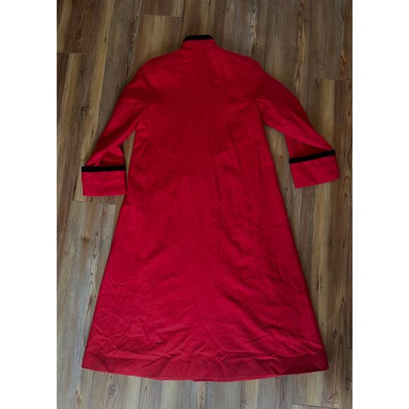 Vintage Red Wool Coat - Picture 4 of 7